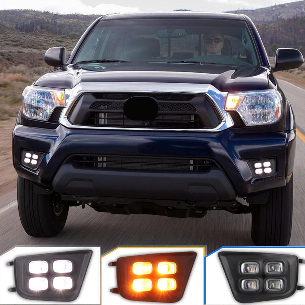 Для Toyota Tacoma 2012-2015 светодиодные дневные ходовые огни DRL с указателем поворота
Для Toyota Tacoma 2012-2015 светодиодные дневные ходовые огни DRL с указателем поворота