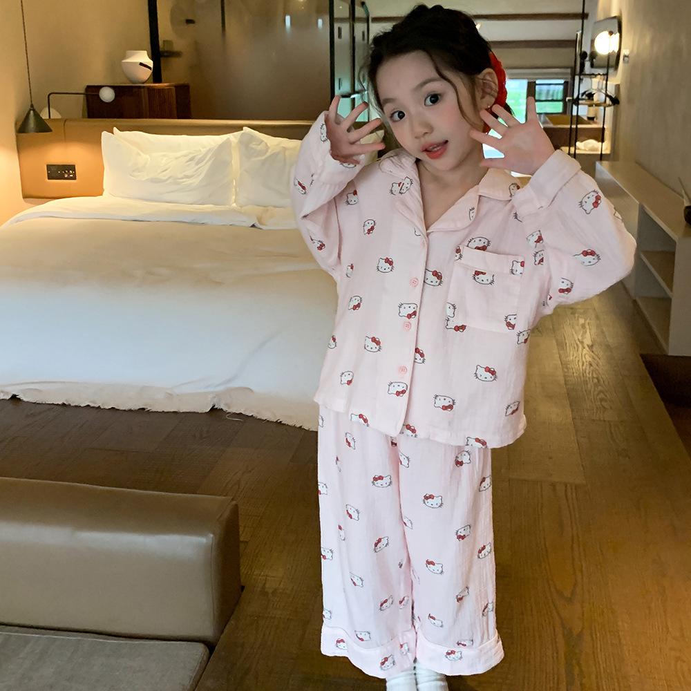 SeedMelon Girls Cotton Pajamas - Spring/Autumn Long Sleeve Set (Size 73). 90 cm
SeedMelon Girls Cotton Pajamas - Spring/Autumn Long Sleeve Set (Size 73). 90 cm