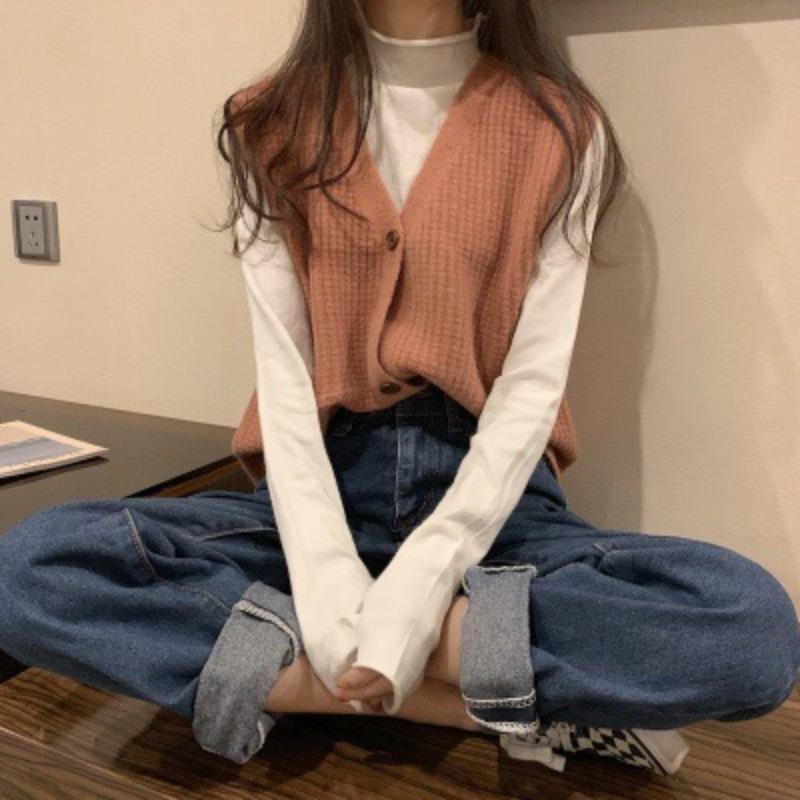 Women s Knitted Vest Autumn/Winter Loose Sleeveless V-neck Knitted Vest Outerwear for Women S помаранчевий
Women s Knitted Vest Autumn/Winter Loose Sleeveless V-neck Knitted Vest Outerwear for Women S помаранчевий