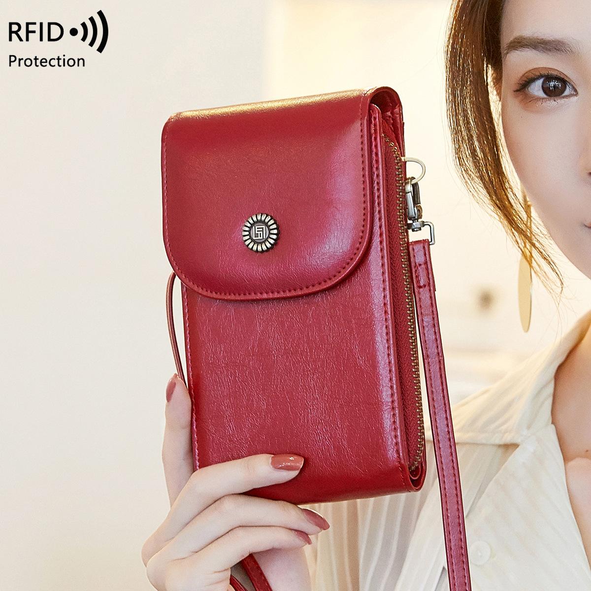 2025 new anti-magnetic mobile phone bag retro oil wax leather mobile phone bag versatile women s shoulder messenger bag кавовий
2025 new anti-magnetic mobile phone bag retro oil wax leather mobile phone bag versatile women s shoulder messenger bag кавовий