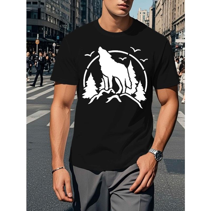 Men S Howling Wolf Graphic Tee, Casual Crew Neck Short Sleeve T-Shirt, Slight Stretch, Summer Top, Geometric Pattern, Regular Fit 4XL чорний
Men S Howling Wolf Graphic Tee, Casual Crew Neck Short Sleeve T-Shirt, Slight Stretch, Summer Top, Geometric Pattern, Regular Fit 4XL чорний