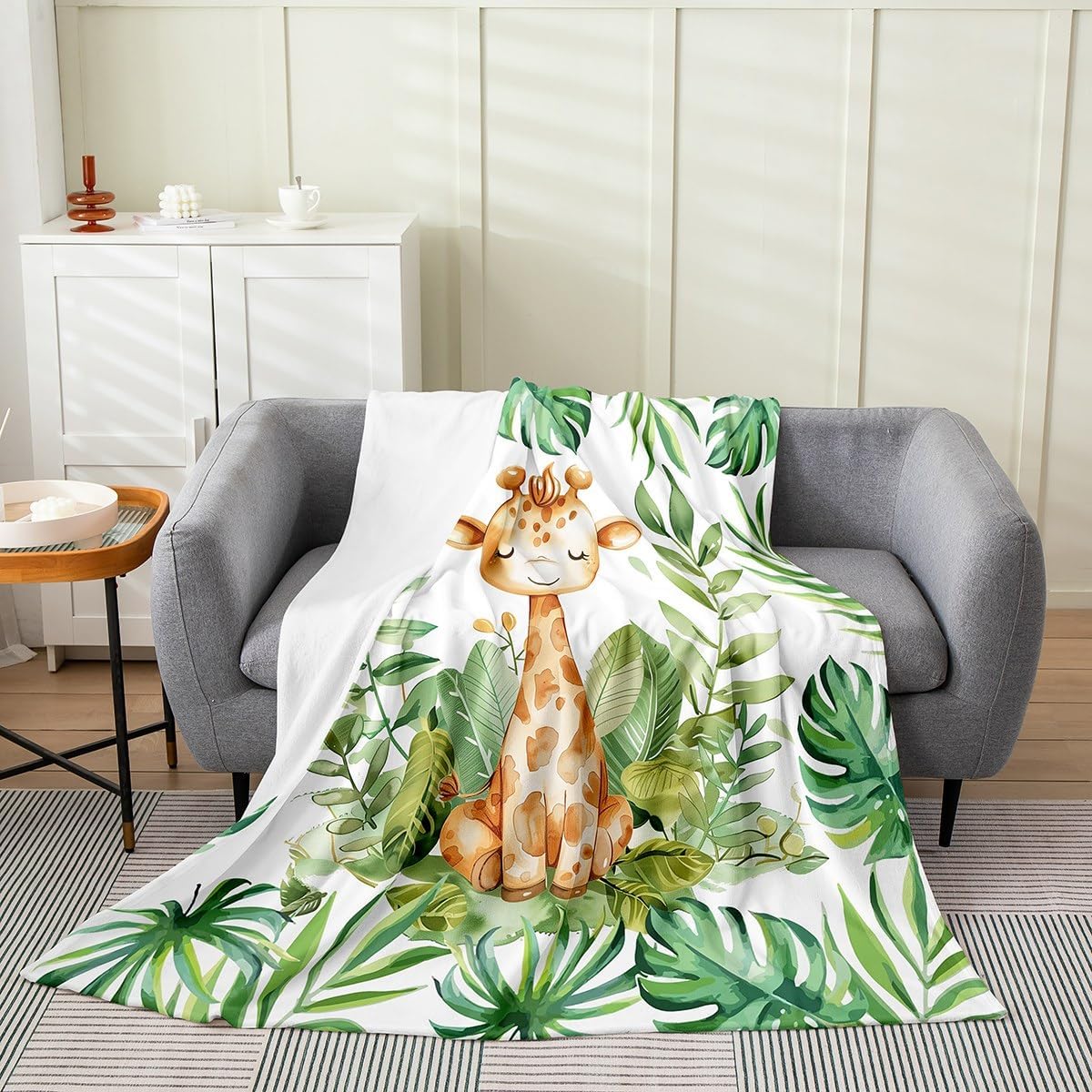 Zoo Animal Flannel Throw Blanket x Jungle Animals Fleece for Couch Bed Tropical Palm Leaves Fuzzy Blanket for Kids Girls Women T 100x150cm
Zoo Animal Flannel Throw Blanket x Jungle Animals Fleece for Couch Bed Tropical Palm Leaves Fuzzy Blanket for Kids Girls Women T 100x150cm