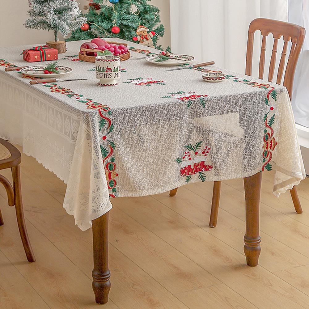 Vintage Christmas Printed Tablecloth Embroidered Lace Non-Slip Rectangular Dining Table Mat For Kitchen Christmas Decorations
Vintage Christmas Printed Tablecloth Embroidered Lace Non-Slip Rectangular Dining Table Mat For Kitchen Christmas Decorations