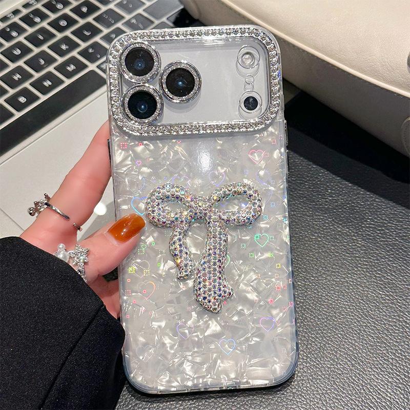 Korean Rhinestone Bow Iphone17Promax Shell Pattern Mobile Phone Case Is Suitable For Apple 16 Love 15 Light Luxury iPhone 11
Korean Rhinestone Bow Iphone17Promax Shell Pattern Mobile Phone Case Is Suitable For Apple 16 Love 15 Light Luxury iPhone 11