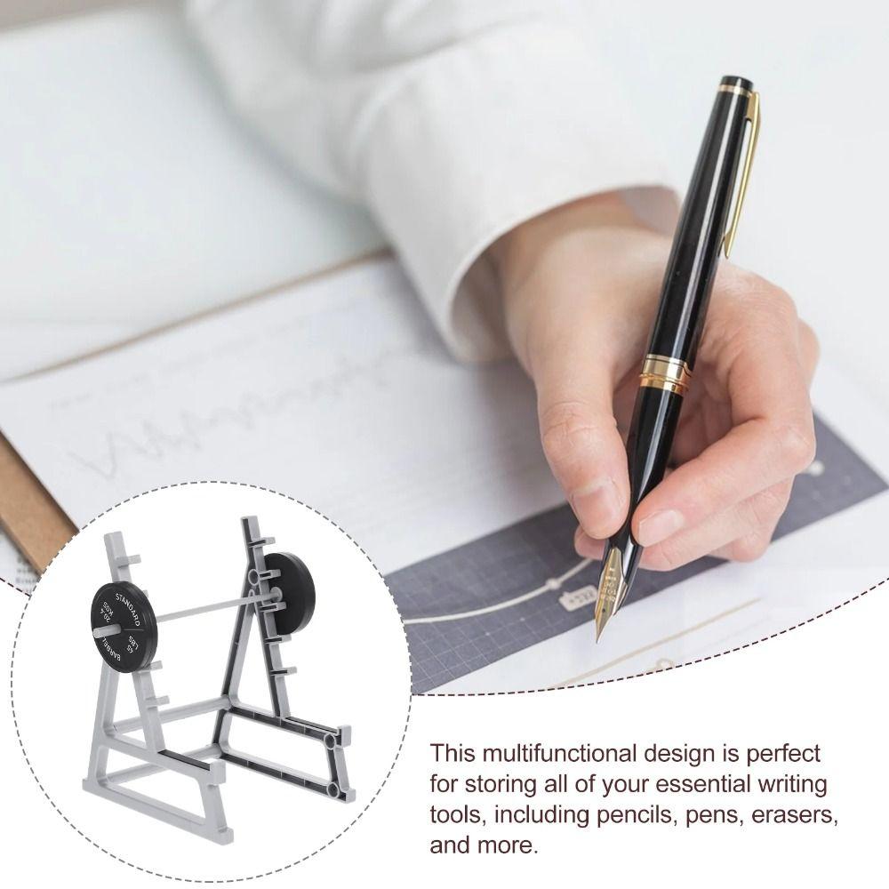 Stylish Barbell Pen Holder Versatile Pencil Case Creative Stationery Storage Rack Gifts серый
Stylish Barbell Pen Holder Versatile Pencil Case Creative Stationery Storage Rack Gifts серый