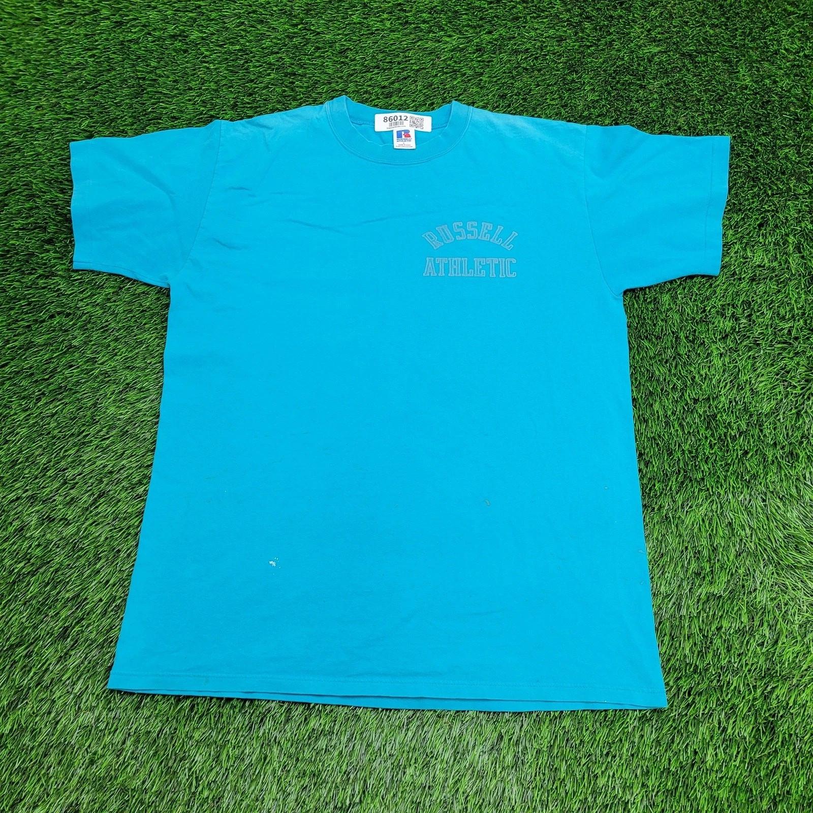 Vintage 80s Russell-Athletic Shirt Large 22x29 Blue Arch 4XL
Vintage 80s Russell-Athletic Shirt Large 22x29 Blue Arch 4XL