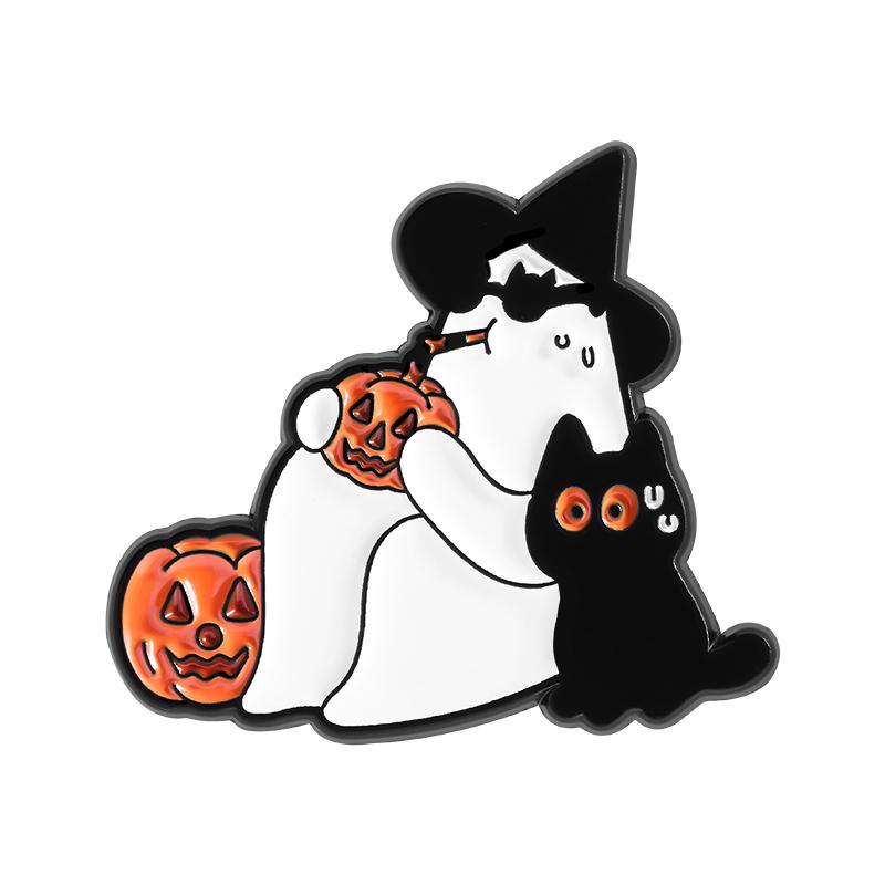 Halloween Pumpkin Cat Enamel Pins Custom Cute Ghost Mr. Brooches Lapel Badges Clothes Animal Jewelry Gift for Friends
Halloween Pumpkin Cat Enamel Pins Custom Cute Ghost Mr. Brooches Lapel Badges Clothes Animal Jewelry Gift for Friends