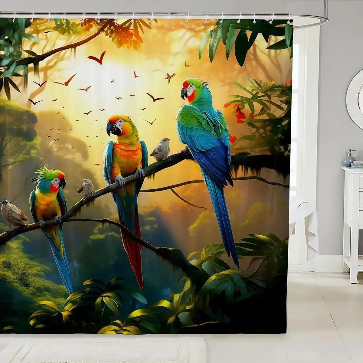 Funny Animal Print Shower Curtain Budgie Parrot Shark Children S Bathroom Decorative Polyester Shower Curtain 120X180Cm W60H190(CM)-1 Pcs
Funny Animal Print Shower Curtain Budgie Parrot Shark Children S Bathroom Decorative Polyester Shower Curtain 120X180Cm W60H190(CM)-1 Pcs