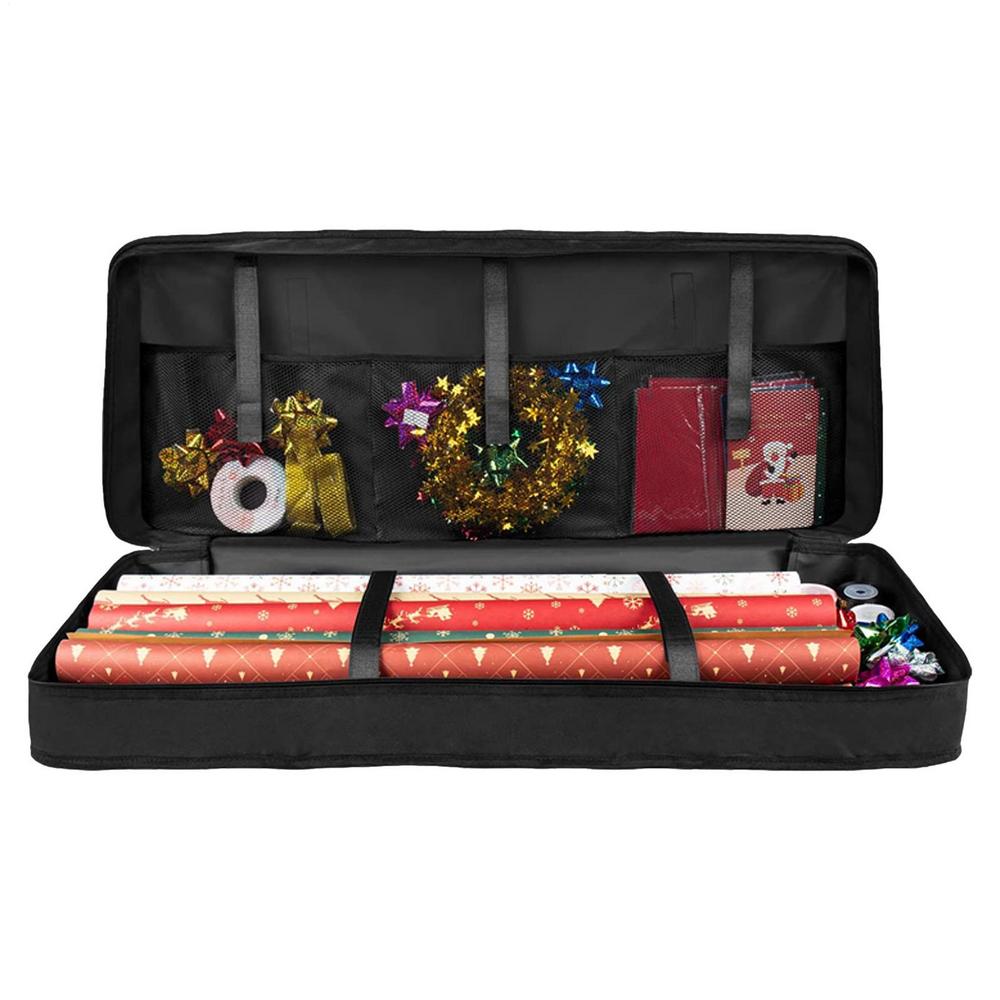 Oxford Cloth Christmas Gift Wrap Storage Bag Waterproof Zippered Dustproof Xmas Wrapping Paper Storage Box чёрный
Oxford Cloth Christmas Gift Wrap Storage Bag Waterproof Zippered Dustproof Xmas Wrapping Paper Storage Box чёрный