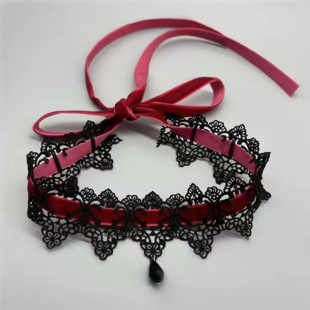 Elegant Black Lace Bowknot Choker Necklace, Gothic Collar Necklace, Vintage Short Chain Fashion Jewelry
Elegant Black Lace Bowknot Choker Necklace, Gothic Collar Necklace, Vintage Short Chain Fashion Jewelry