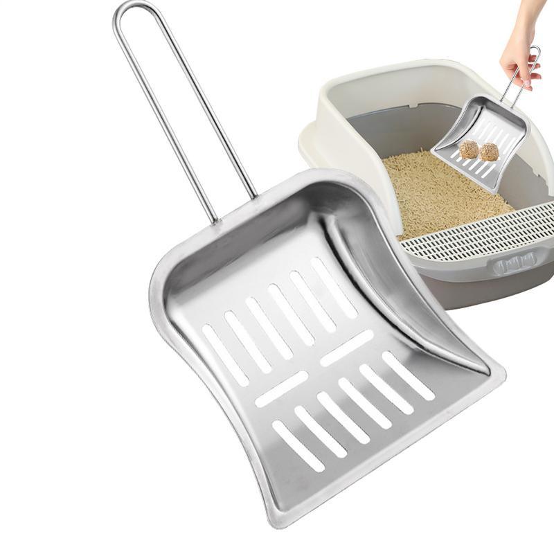 Stainless Steel Cat Litter Shovel With Long Handle Durable Washable Heavy Duty Litter Scoop Cats Toilet Cleaning Shovel Tool срібний
Stainless Steel Cat Litter Shovel With Long Handle Durable Washable Heavy Duty Litter Scoop Cats Toilet Cleaning Shovel Tool срібний