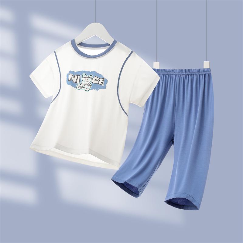 Boys Ice Silk Summer Pajama Set – Lightweight Modal Loungewear for Kids 120cm
Boys Ice Silk Summer Pajama Set – Lightweight Modal Loungewear for Kids 120cm