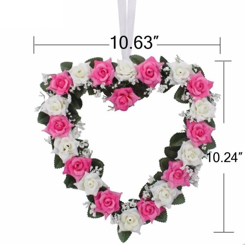 New Heart-Shaped Rose Door Wall Hanging Wreaths Wedding Festival Decoration Road Lead Rose Flower Wreath Festival Supplies розовый
New Heart-Shaped Rose Door Wall Hanging Wreaths Wedding Festival Decoration Road Lead Rose Flower Wreath Festival Supplies розовый