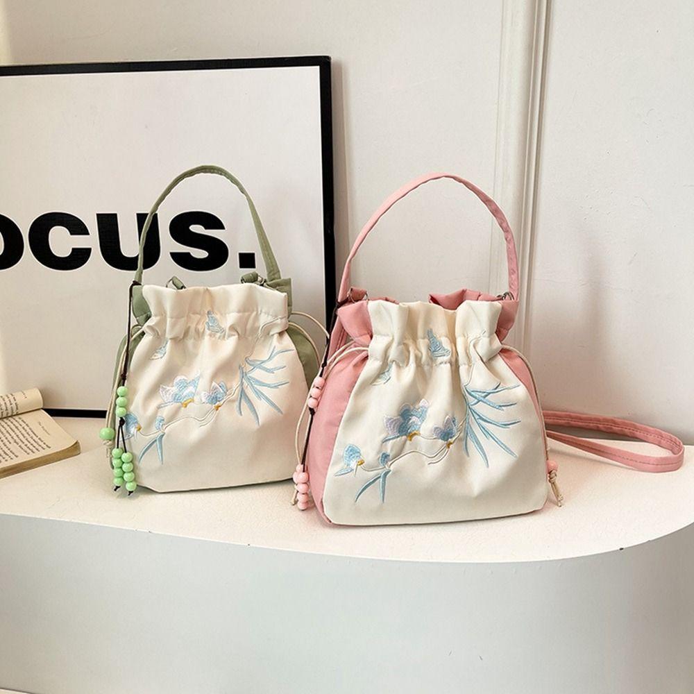 Flower Embroidery Drawstring Bucket Bag Ethnic Style Printed Shoulder Bag Travel рожевий
Flower Embroidery Drawstring Bucket Bag Ethnic Style Printed Shoulder Bag Travel рожевий