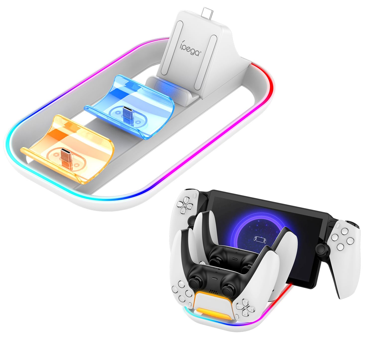 SHEAWA PlayStation Controller Charger Charging Stand Can Charge 3 Devices Simultaneously With LED Indicator Lamp Fast Charging Charging Holder
SHEAWA PlayStation Controller Charger Charging Stand Can Charge 3 Devices Simultaneously With LED Indicator Lamp Fast Charging Charging Holder