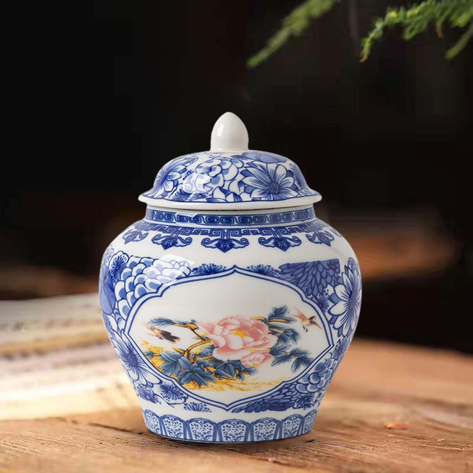 Керамические имбирные банки с крышками, декоративные коллекционные произведения искусства, элегантная ваза для банок Flowers Bird
Керамические имбирные банки с крышками, декоративные коллекционные произведения искусства, элегантная ваза для банок Flowers Bird