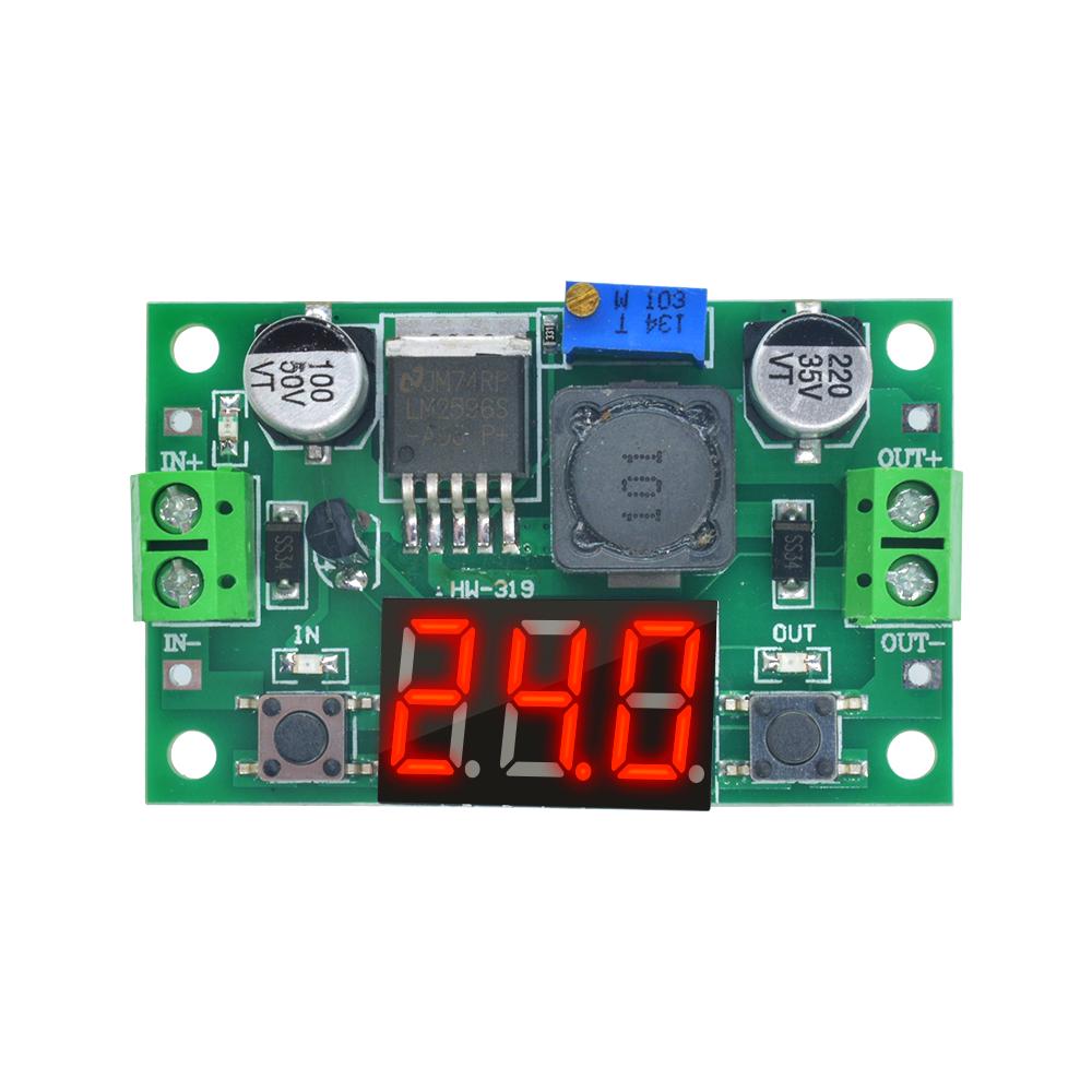 LM2596 Buck Power Converter 3A DC-DC Voltage Adjustable Step Down Module 4.0~40V to 1.25-37V Adjustable Regulator LED Voltmeter білий
LM2596 Buck Power Converter 3A DC-DC Voltage Adjustable Step Down Module 4.0~40V to 1.25-37V Adjustable Regulator LED Voltmeter білий