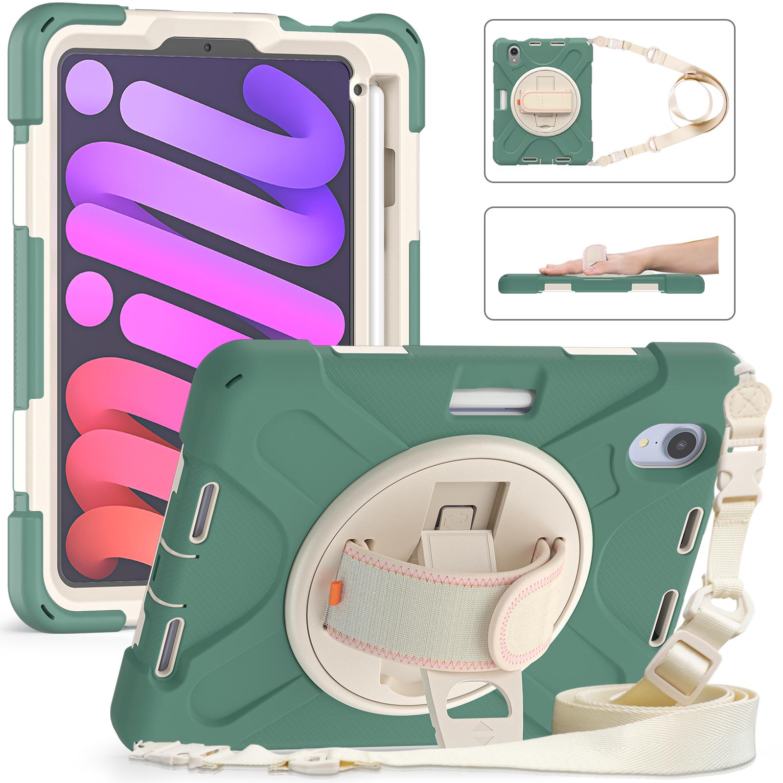 Heavy Duty Case Universal for IPad Mini 7 A17 Pro 2024 2021 8.3 Rotatable Stand Hybrid Cover with Hand Shoulder Strap, Pen Slot iPad Mini 6 2021
Heavy Duty Case Universal for IPad Mini 7 A17 Pro 2024 2021 8.3 Rotatable Stand Hybrid Cover with Hand Shoulder Strap, Pen Slot iPad Mini 6 2021