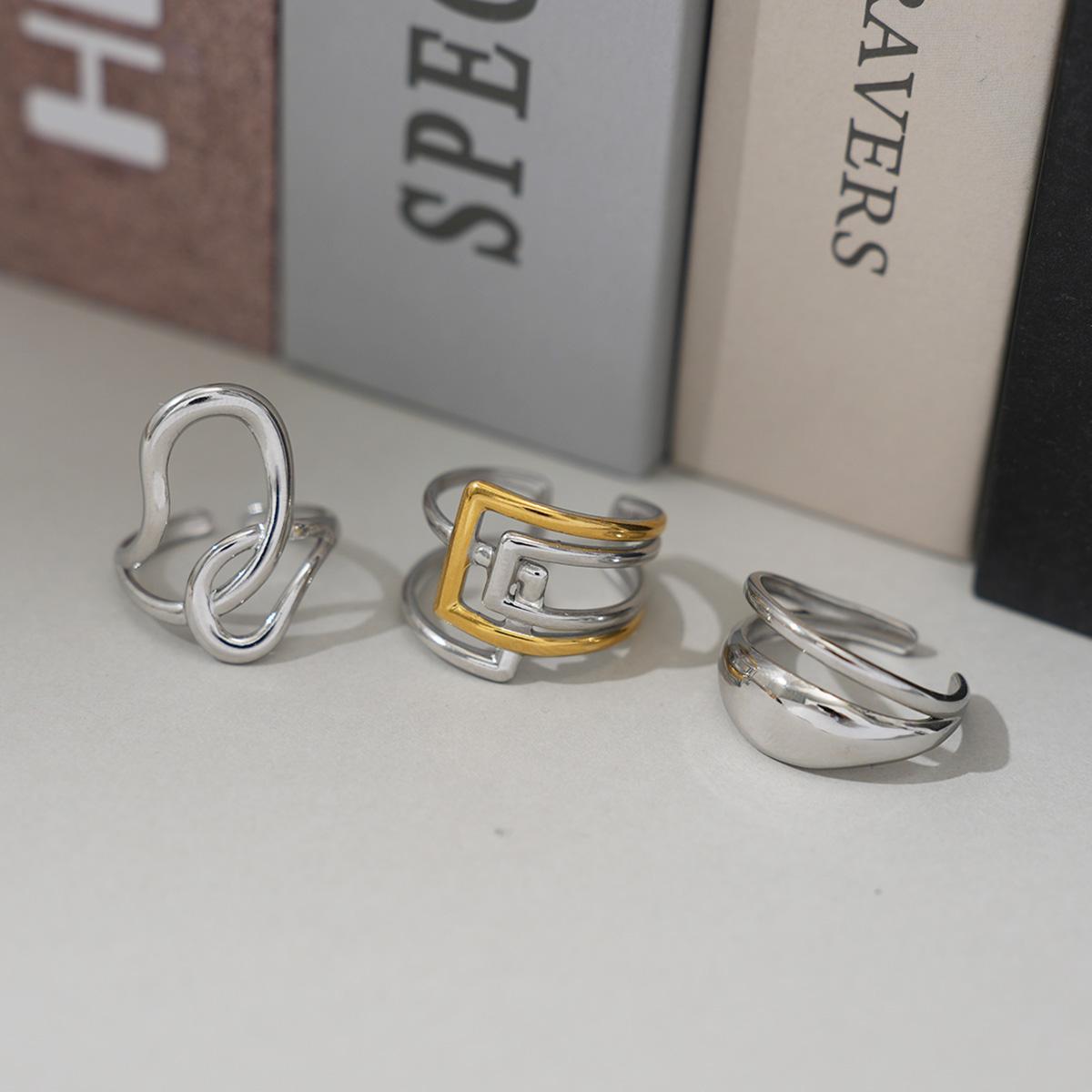 Fashion High Quality 304 Stainless Steel Rings 18K Gold PVD Plated Distinctive Chic Charm Zircon Bijoux New Water Resistant resizable
Fashion High Quality 304 Stainless Steel Rings 18K Gold PVD Plated Distinctive Chic Charm Zircon Bijoux New Water Resistant resizable