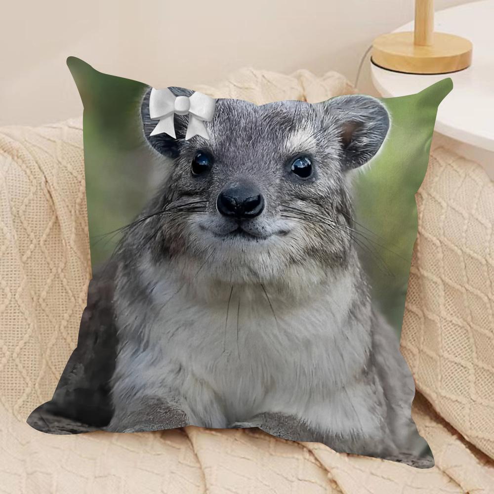 Rock Hyrax Animal funny Cushion Cover Silky Short Plush Invisible Zipper Dustproof Sofa Pillow Case for Home Decor 30x30 cm
Rock Hyrax Animal funny Cushion Cover Silky Short Plush Invisible Zipper Dustproof Sofa Pillow Case for Home Decor 30x30 cm