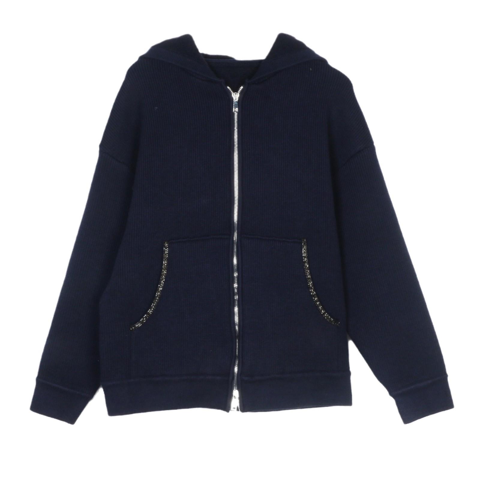 Женский толстый вязаный кардиган с капюшоном в корейском стиле - Повседневный, свободный, универсальный для осени и зимы Large
Женский толстый вязаный кардиган с капюшоном в корейском стиле - Повседневный, свободный, универсальный для осени и зимы Large