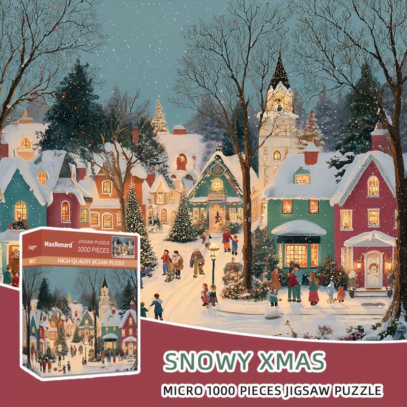 1000-Piece Christmas Snow Scene Mini Puzzle Adult Box 38x26cm (15 X 10.2 ) Winter Holiday Themed Jigsaw for Grown-ups
1000-Piece Christmas Snow Scene Mini Puzzle Adult Box 38x26cm (15 X 10.2 ) Winter Holiday Themed Jigsaw for Grown-ups
