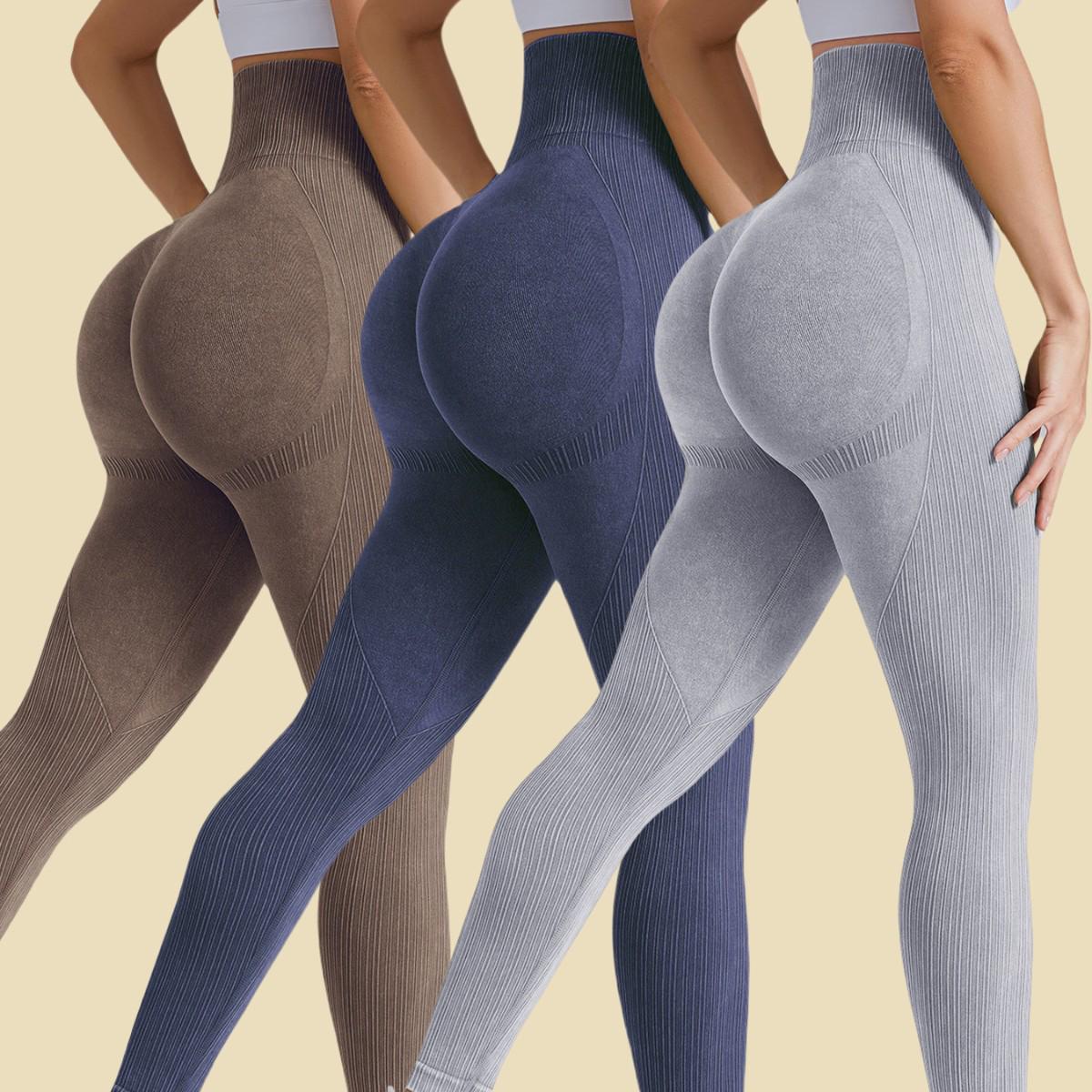 High-Waist Seamless Yoga Pants - Women s Ribbed Fitness Leggings M (100-115 lbs) темно-синього кольору
High-Waist Seamless Yoga Pants - Women s Ribbed Fitness Leggings M (100-115 lbs) темно-синього кольору