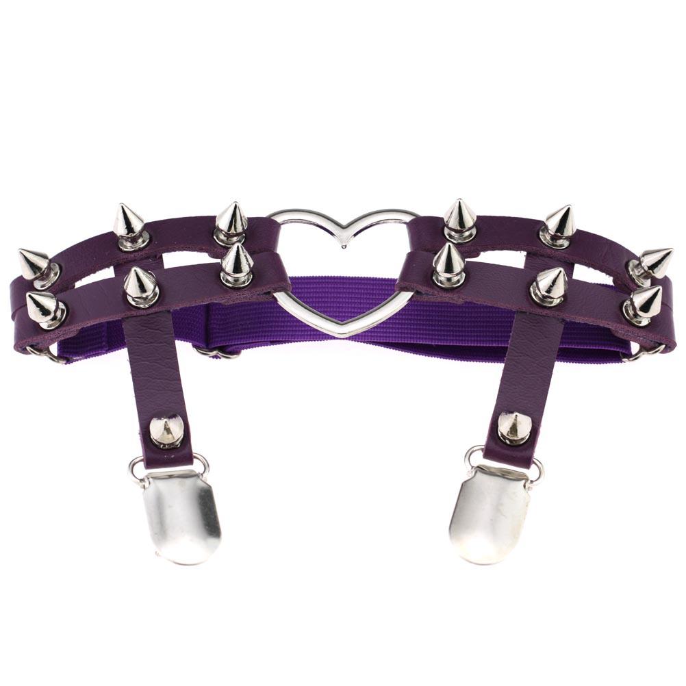 European American Harajuku Punk Heart-Shaped Leather Rivet Thigh Ring Garter One Size фіолетовий
European American Harajuku Punk Heart-Shaped Leather Rivet Thigh Ring Garter One Size фіолетовий