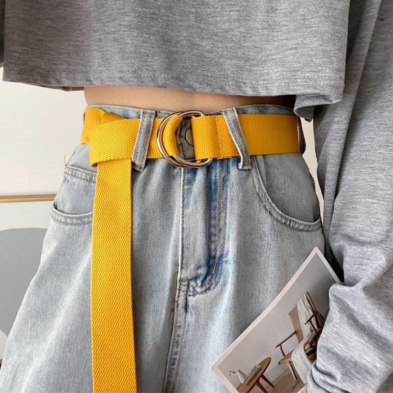 Perforated Belt Korean Version Trendy Casual Woven Single Loop Student-free Perforated Pants Belt Canvas for Men and Women жовтий
Perforated Belt Korean Version Trendy Casual Woven Single Loop Student-free Perforated Pants Belt Canvas for Men and Women жовтий