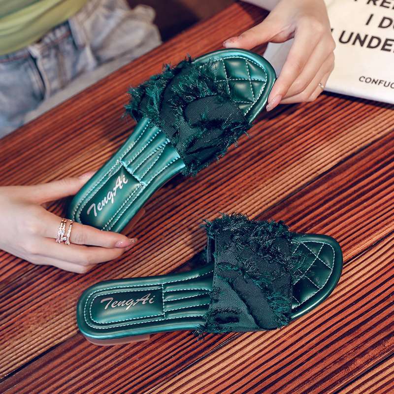 Cool slippers women wear super fire 2025 summer new fashionable versatile flat bottom pregnant women go out slippers ins tide 40 зелёный
Cool slippers women wear super fire 2025 summer new fashionable versatile flat bottom pregnant women go out slippers ins tide 40 зелёный