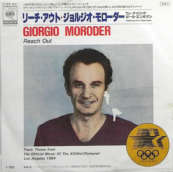 7inch Record GIORGIO MORODER, PAUL ENGEMANN - Reach Out 07SP821PROMO CBS SONY 1984 Japan Dance & Electronica Used
7inch Record GIORGIO MORODER, PAUL ENGEMANN - Reach Out 07SP821PROMO CBS SONY 1984 Japan Dance & Electronica Used