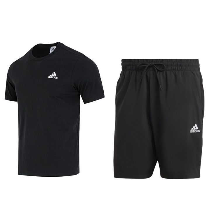 Adidas Пуловер с круглым вырезом и принтом логотипа, короткий рукав, однотонные свободные шорты со средней талией, повседневный спортивный комплект, мужские комплекты, черный цвет IC9282+IC9392 S
Adidas Пуловер с круглым вырезом и принтом логотипа, короткий рукав, однотонные свободные шорты со средней талией, повседневный спортивный комплект, мужские комплекты, черный цвет IC9282+IC9392 S