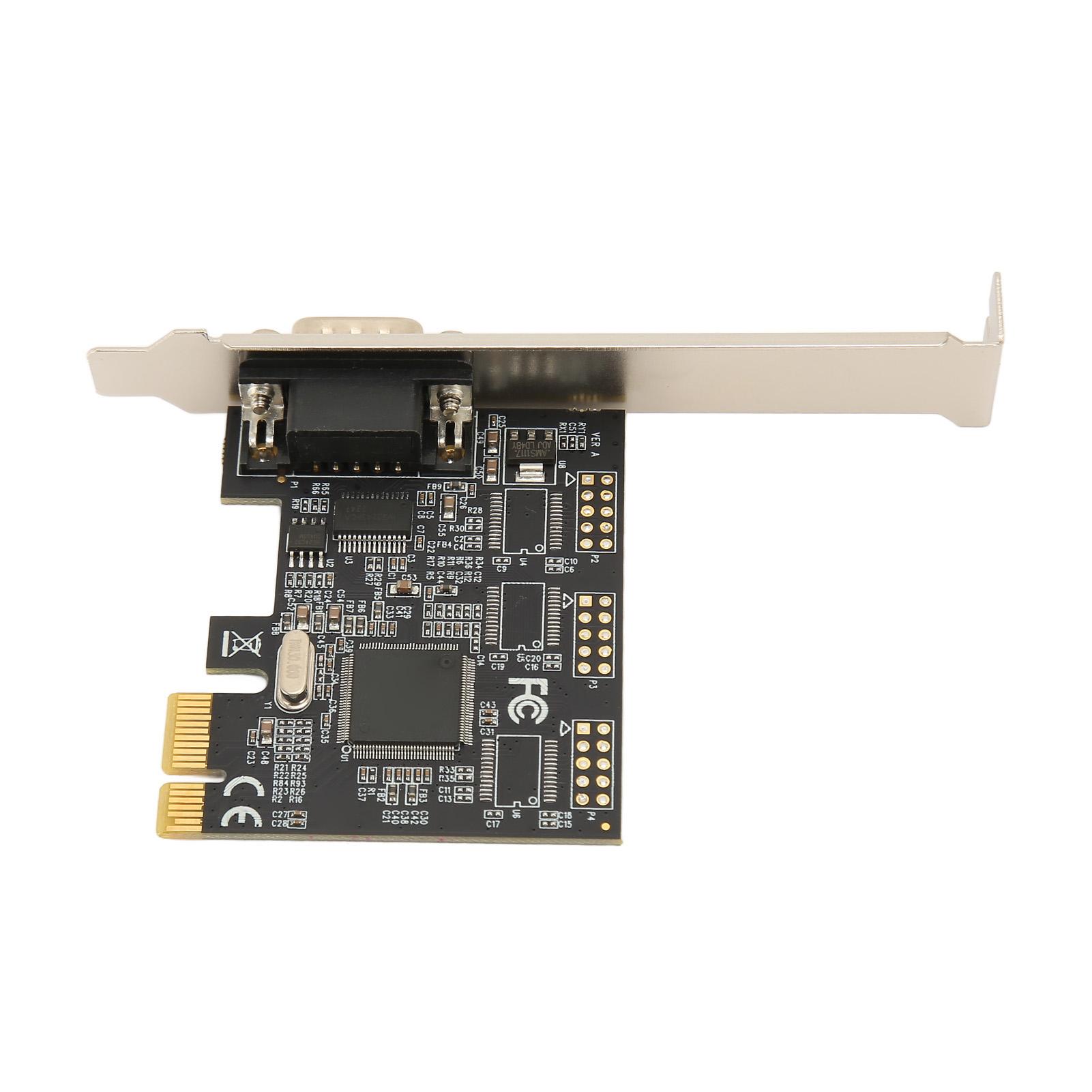 PCIe X1 RS232 Serial Adapter Card Single Port PCI Express to RS232 Converter Adapter for Windows for Linux for DOS
PCIe X1 RS232 Serial Adapter Card Single Port PCI Express to RS232 Converter Adapter for Windows for Linux for DOS