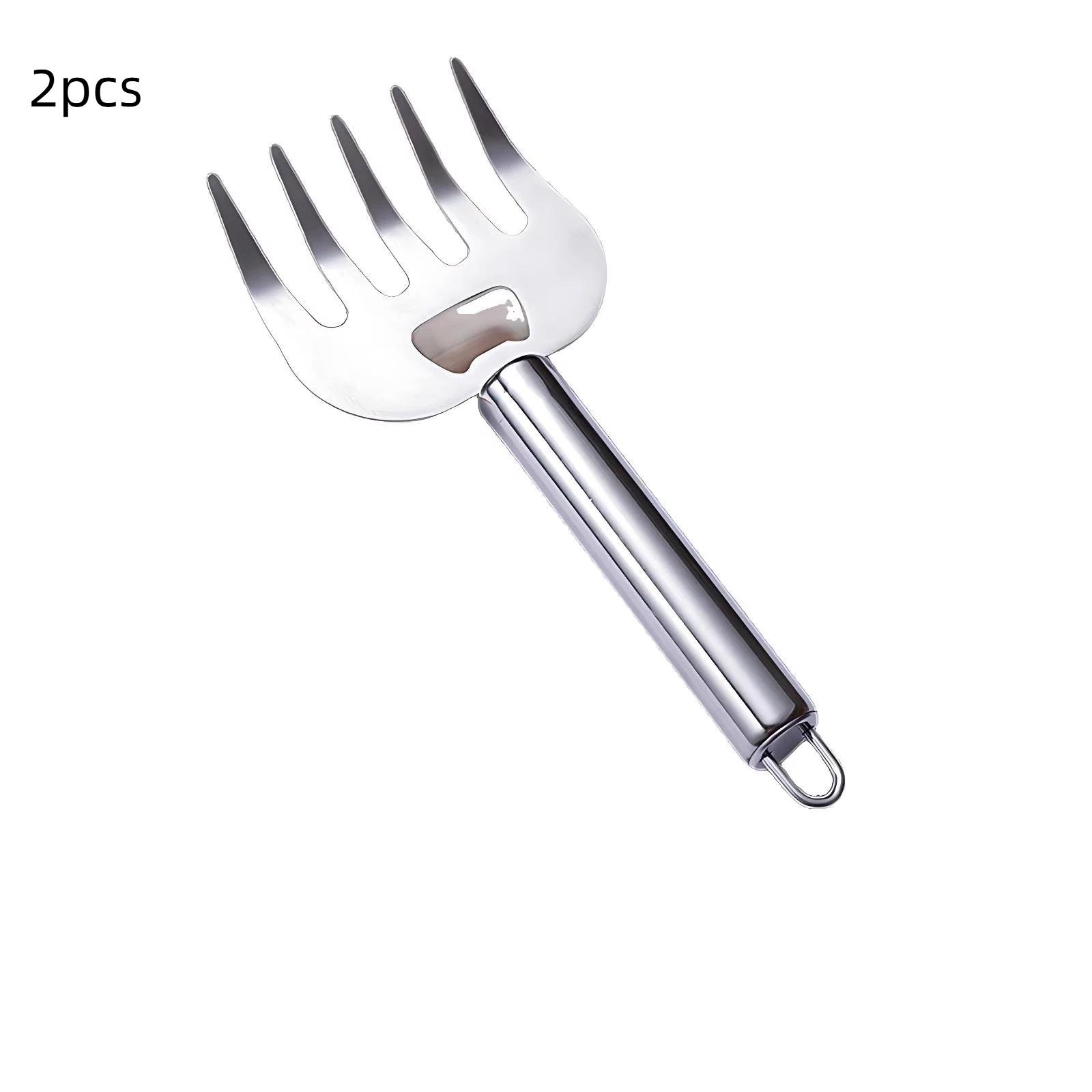Клешни для рубки из нержавеющей стали Эргономичная вилка для измельчения пищи Изолированные кухонные инструменты Легко нарезать курицу и говядину для гриля 2pcs
Клешни для рубки из нержавеющей стали Эргономичная вилка для измельчения пищи Изолированные кухонные инструменты Легко нарезать курицу и говядину для гриля 2pcs