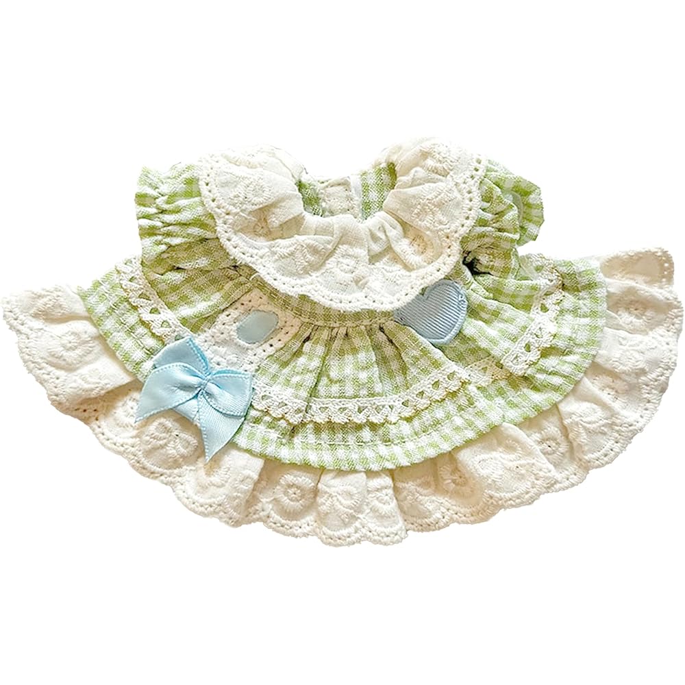 Gingham Check Frill Dress Green 10cm Plush Toy Costume Accessories Kpop Doll
Gingham Check Frill Dress Green 10cm Plush Toy Costume Accessories Kpop Doll