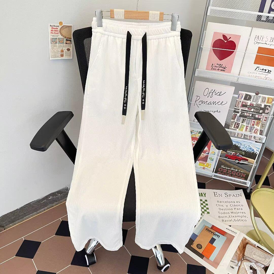 Трендовые летние брюки плиссе унисекс с широкими штанинами L белый
Трендовые летние брюки плиссе унисекс с широкими штанинами L белый