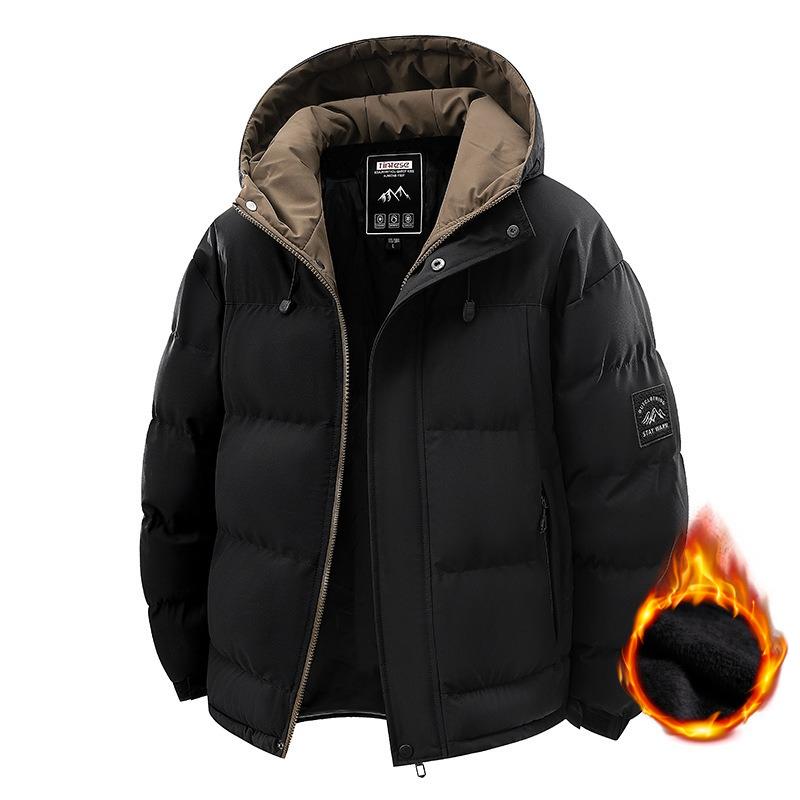 Winter Men s High-quality Drawstring Hooded Cotton-padded Jacket Trend Thickened Cold-proof Cotton-padded Jacket S чорний
Winter Men s High-quality Drawstring Hooded Cotton-padded Jacket Trend Thickened Cold-proof Cotton-padded Jacket S чорний