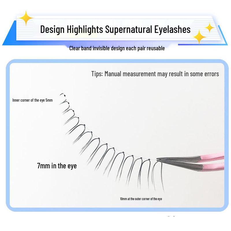 Korean Girl Group U-shaped Handmade False Eyelashes - Extended Tail Style for Natural, Crossed, Simulated Look X-28, 3 Pairs Pack чорний
Korean Girl Group U-shaped Handmade False Eyelashes - Extended Tail Style for Natural, Crossed, Simulated Look X-28, 3 Pairs Pack чорний