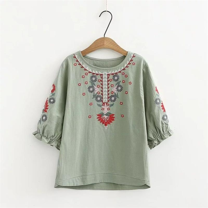 Pure Cotton Mother Short-sleeved T-shirt Women s Spring and Summer Plus Size Women s Ethnic Embroidery Cotton and Linen Slimming Clothes 4XL зелений
Pure Cotton Mother Short-sleeved T-shirt Women s Spring and Summer Plus Size Women s Ethnic Embroidery Cotton and Linen Slimming Clothes 4XL зелений