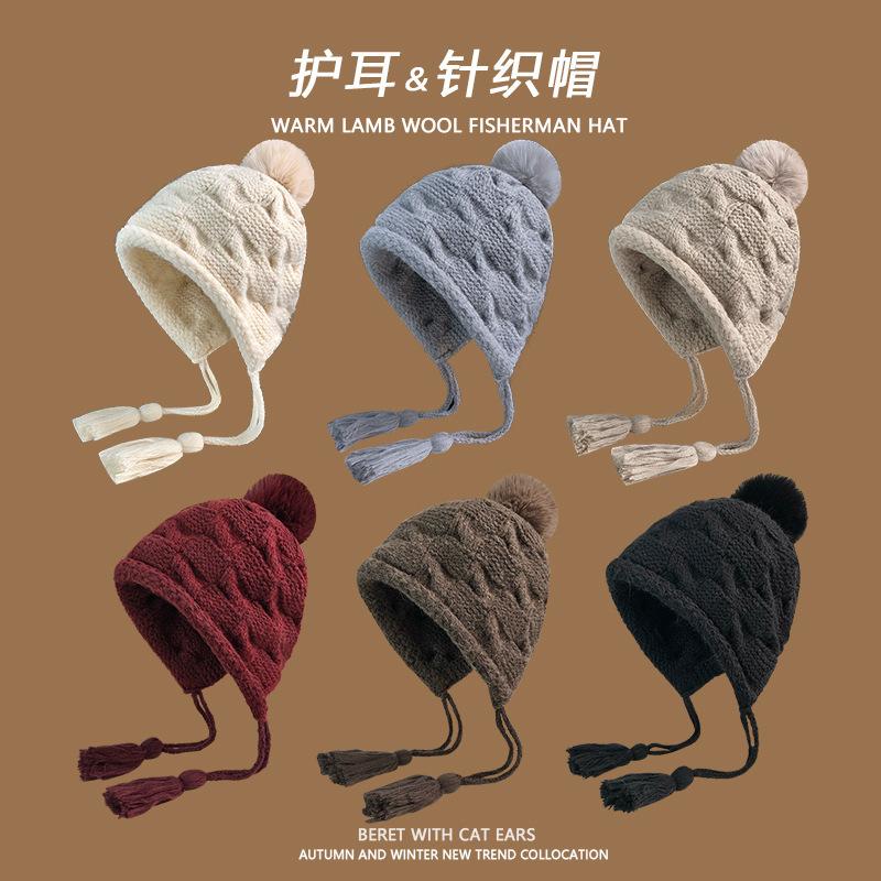 Autumn and winter warm knitted ear protection hat big head circumference fringed wool hat western Sichuan fashion versatile bag head hat women M(56-58cm) чорний
Autumn and winter warm knitted ear protection hat big head circumference fringed wool hat western Sichuan fashion versatile bag head hat women M(56-58cm) чорний
