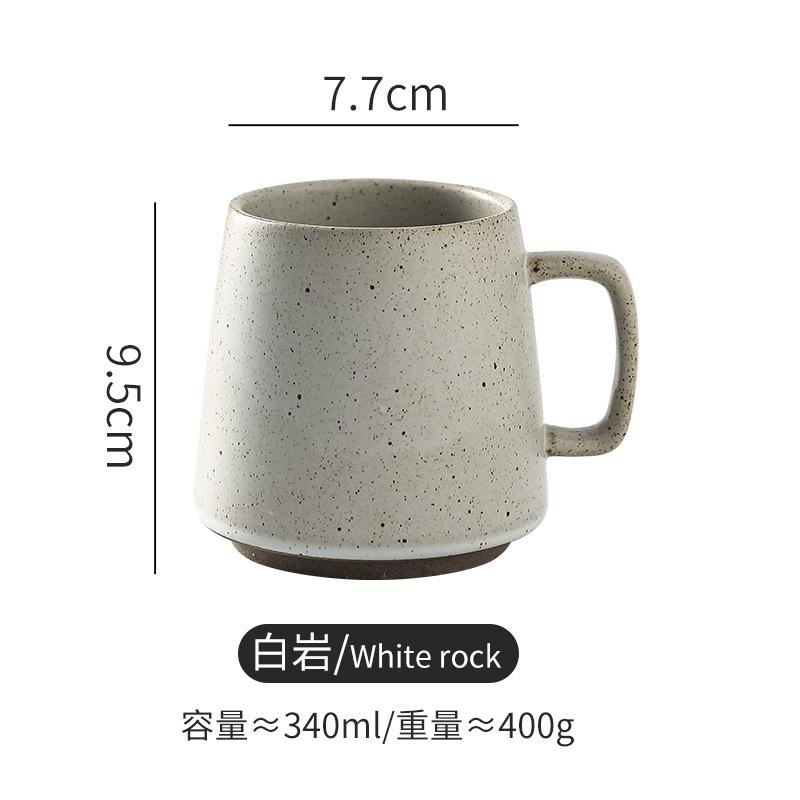 Японская ретро кружка для послеобеденного чая, роскошная чашка, керамическая кофейная чашка, посуда, чашки, посуда для напитков, кухня, столовая, бар, дом, сад 340ml