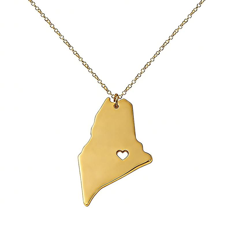 Fashion Stainless Steel Hollow Heart United States Maine Map Pendant Necklace Jewelry Accessories золотой
Fashion Stainless Steel Hollow Heart United States Maine Map Pendant Necklace Jewelry Accessories золотой