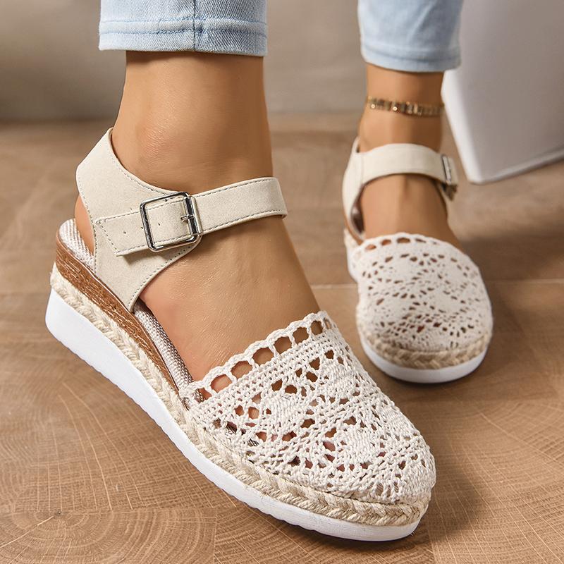 Hollow Breathable Women s Wedge Sandals Summer 2025 Buckle Strap Platform Espadrille Shoes Woman Lightweight Closed Toe Sandals 43 бежевий
Hollow Breathable Women s Wedge Sandals Summer 2025 Buckle Strap Platform Espadrille Shoes Woman Lightweight Closed Toe Sandals 43 бежевий