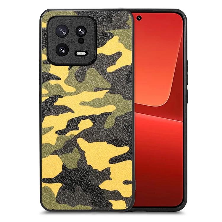 Чехол для телефона ПК + ТПУ с кожаным покрытием для Xiaomi 13 5G, чехол для телефона с камуфляжным узором и точным вырезом
Чехол для телефона ПК + ТПУ с кожаным покрытием для Xiaomi 13 5G, чехол для телефона с камуфляжным узором и точным вырезом