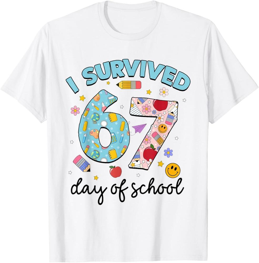 I Survived 67 Days Of School Funny Meme Teacher Student T-Shirt S
I Survived 67 Days Of School Funny Meme Teacher Student T-Shirt S