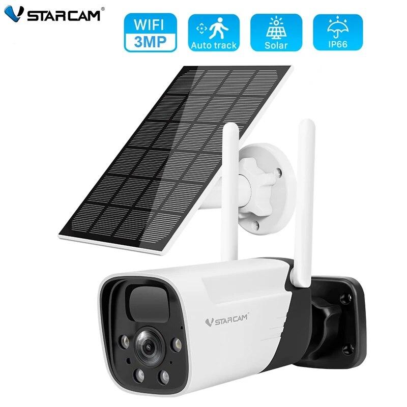 Vstarcam наружная солнечная IP-камера 3MP WiFi камера солнечная панель перезаряжаемая батарея PIR сигнализация движения двусторонняя аудио камера безопасности
Vstarcam наружная солнечная IP-камера 3MP WiFi камера солнечная панель перезаряжаемая батарея PIR сигнализация движения двусторонняя аудио камера безопасности