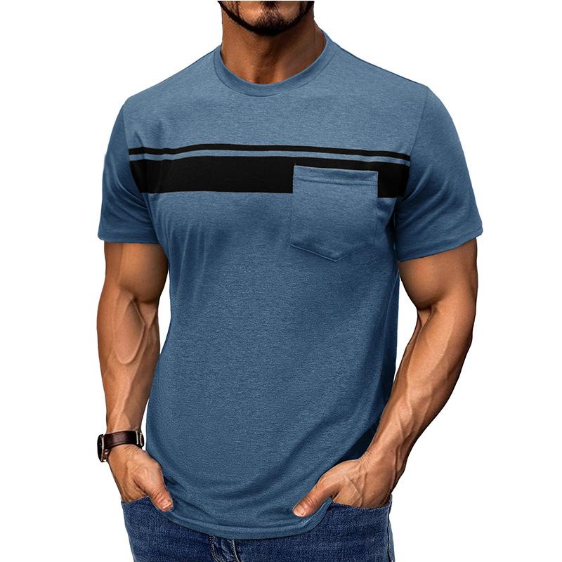 Summer Men s Short Sleeve Round Neck T-Shirts Pull On Striped Tshirt Men 3XL темно-синього кольору
Summer Men s Short Sleeve Round Neck T-Shirts Pull On Striped Tshirt Men 3XL темно-синього кольору
