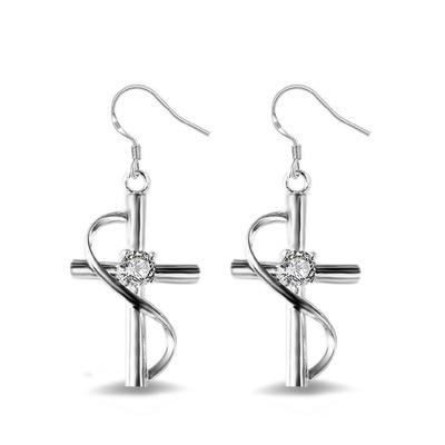 Luxury Rhinestone Cross Earrings Fashionable Elegant Creative Drop Earrings For Women Stylish Jewelry Gift серебряный
Luxury Rhinestone Cross Earrings Fashionable Elegant Creative Drop Earrings For Women Stylish Jewelry Gift серебряный