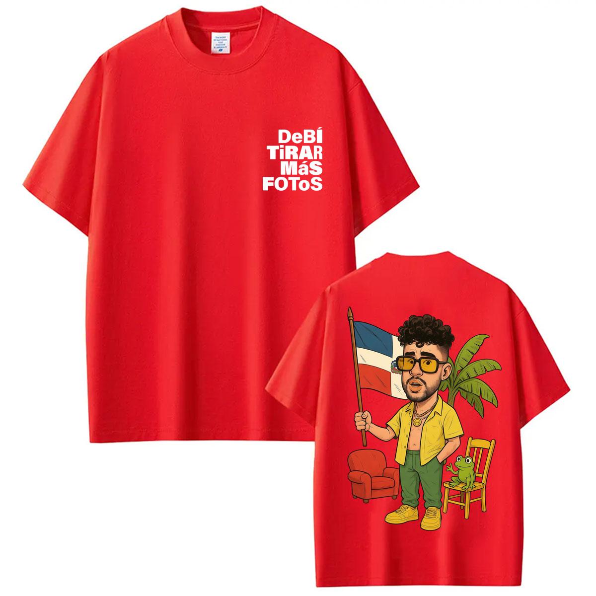 Rapper Bad Bunny Tshirt Debi Tirar Mas Fotos DTMF World Tour Fashion T Shirts Unisex Women Vintage Hip Hop Cotton Summer Tshirts S
Rapper Bad Bunny Tshirt Debi Tirar Mas Fotos DTMF World Tour Fashion T Shirts Unisex Women Vintage Hip Hop Cotton Summer Tshirts S