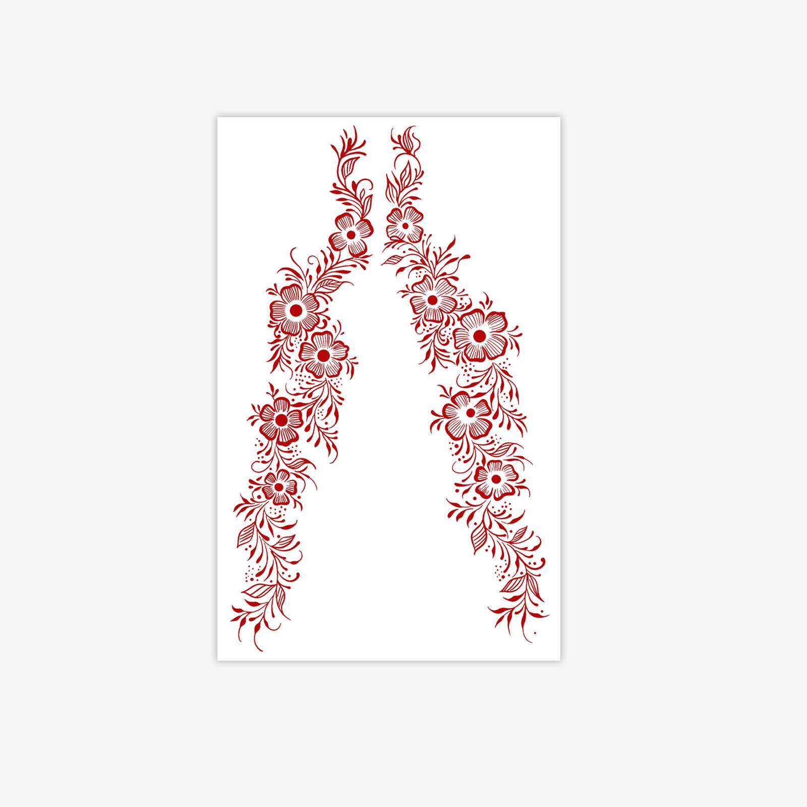 Retro Ethnic Style Red Vine Tattoo Sticker, Wind Flower Elements, Waterproof, Sweat-Proof And Non-Reflective 12*19
Retro Ethnic Style Red Vine Tattoo Sticker, Wind Flower Elements, Waterproof, Sweat-Proof And Non-Reflective 12*19
